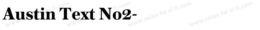 Austin Text No2字体转换